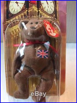 Rare Vintage! 1997 Ty Britannia the Bear Beanie Baby In Box Mint Condition