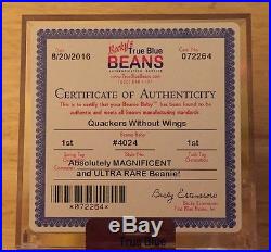Rare authenticated QUACKERS WITHOUT WINGS WINGLESS MWMT