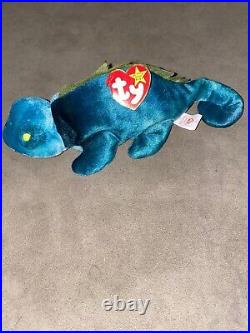 Rare iggy TY iguana beanie baby 1997