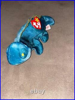 Rare iggy TY iguana beanie baby 1997