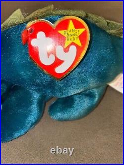 Rare iggy TY iguana beanie baby 1997