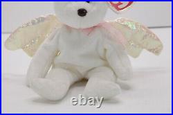 Retired TY HALO Angel Beanie Baby Very Rare with Brown Nose & Errors 1998