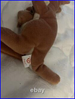 Retired rare beanie babies pouch the Kangaroo