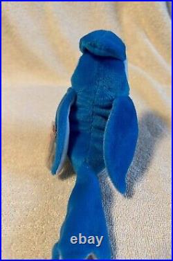 Rocket' The Blue Jay 1997 Ty Beanie Baby-rare-retired Tag Errors Mint Condition