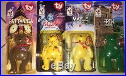 Ronald McDonalds House Charities Ty Collection Of 4 Bears RARE ONLY 4,000 each