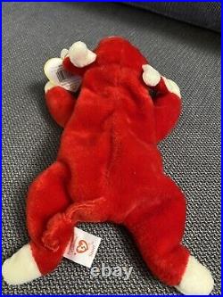 SNORT The Bull Ty Beanie Babies, Retired, RARE with Tag Errors! NEW CONDITION