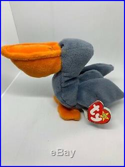 Ty Original 1996 Beanie Baby Scoop The Pelican PVC 5th Generation Hang Tag A2 for sale online