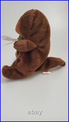 Seaweed The Otter Beanie Baby- PVC Rare tag Errors 1995/1996 Retired