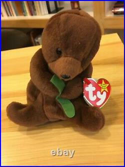 Seaweed The Otter Beanie Baby Retired TY RARE Tag Errors And Features