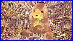 Seaweed Ty beanie baby Limited Edition with 4 Errors! Ultra Rare