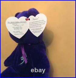 Super Rare, The Ghost Version1997 Ty Princess Diana Beanie Baby. Retired Edit