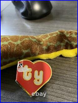 TY BEANIE BABIES BABY SLITHER SNAKE 1st GEN 1993 AUTHENTIC RARE
