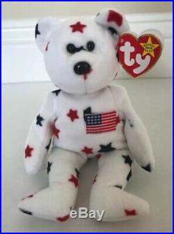 TY BEANIE BABIES Glory The Bear 1997 RAREVintageRed Stamp