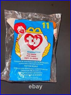 TY BEANIE BABIES (RARE) 1998 MCDONALDS COMPLETE SET OF 12 RETIRED with TAG ERRORS
