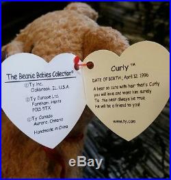 Ty-beanie-baby-034-curly-034-bear-retired-with-tag-errors-rare Ty-beanie-baby