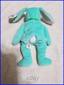 TY BEANIE BABY HIPPITY 1996 Extremely Rare, Under-inked Misprint, With Errors