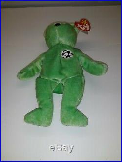 TY BEANIE BABY INCREDIBLY RARE KICKS BEAR Collectible with Tag Errors 1998