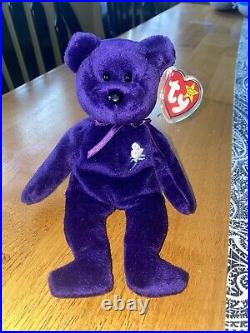 TY BEANIE BABY PRINCESS DIANA EXTREMELY RARE INDONESIA PVC Pellet Canada Tag