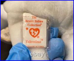 TY BEANIE BABY Valentino Bear 1993 1994 EXTREMELY RARE. Loaded with ERRORS