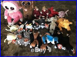 TY BEANIE LOT of 200 BEANIE BABIES/RARE/RETIRED/COLLECTION/AUTHENTICATED