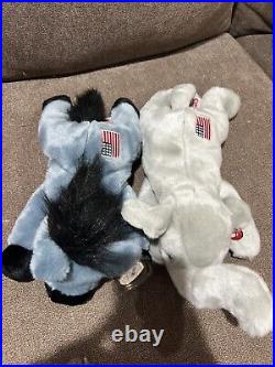 TY Beanie BabieS- Lefty and Righty EXTREMELY RARE