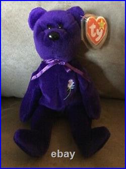 TY Beanie Babie PRINCESS DI ULTRA RARE. NEW MWMT+ More IINVESTMENT QUALITY
