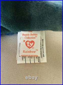 TY Beanie Babie RAINBOW ULTRA RARE INDONESIA 2 Can. Tags + INVESTMENT QUALITY