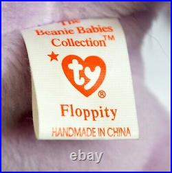 TY Beanie Babies 1996 Hoppity Floppity Hippity (P. V. C. Pellets) (RARE)