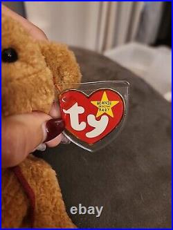 TY Beanie Babies Curly The Bear. VERY RARE with Many Errors. Mint Condition