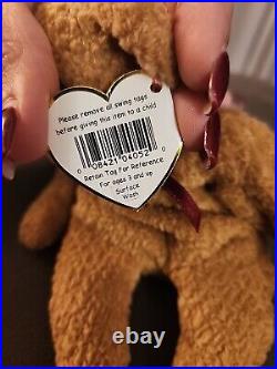 TY Beanie Babies Curly The Bear. VERY RARE with Many Errors. Mint Condition