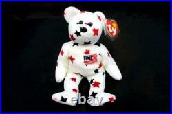 TY Beanie Babies GLORY Rare Error Red Stamp 425 Tag 1998 Hang 1997 Plush Bear