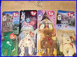 TY Beanie Babies McDonald's International Bears Set -RARE UNOPENED