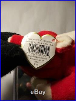 TY Beanie Babies RARE Retired Snort w Tag Errors PVC 1ST EDITION Christmas Gift