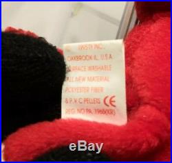 TY Beanie Babies RARE Retired Snort w Tag Errors PVC 1ST EDITION Christmas Gift