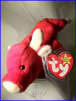 TY Beanie Babies RARE Retired Snort w Tag Errors PVC 1ST EDITION Summer Gift