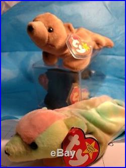TY Beanie Babies Rare Retired Sammy the Bear with Tag Errors Extremely Unique