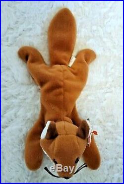 MWMT MQ 4th gen Ty Beanie Baby Brown Belly Fox SP Details about   Authenticated Sly 