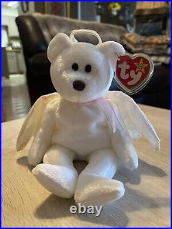 TY Beanie Baby Babies Halo Rare Brown Nose with Errors & P. E. Pellets. 1998