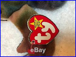 TY Beanie Baby CLAUDE The Crab, 1996 Rare, MINT, With Many Errors