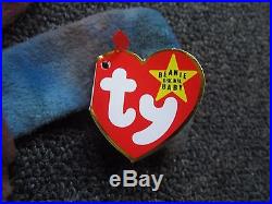 TY Beanie Baby CLAUDE The Crab, Extremely Rare, Retired With Many Errors, 1996