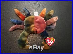 TY Beanie Baby Claude the Crab 1996 Excellent Condition Rare/Retired