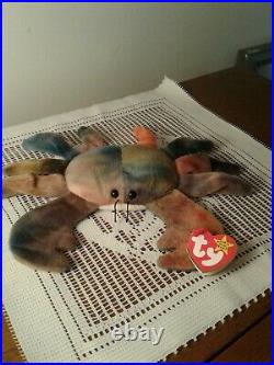 TY Beanie Baby Claude the crab style 4083 Waterlooville Tag very rare mint
