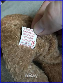 TY Beanie Baby Curly with errors RARE