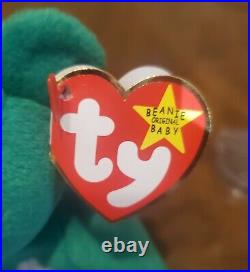 TY Beanie Baby Erin The Bear RARE 1997 TAG ERRORS Mint Condition