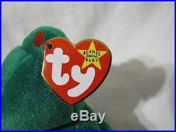 TY Beanie Baby Erin the Bear- 1997 Retired- Rare with Errors Used