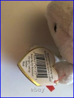 TY Beanie Baby FLEECE the Lamb PVC Pellets Rare 1996.7.5 MWMT. Tag Error