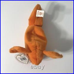 TY Beanie Baby Goldie the Goldfish 1994 PVC Pellets TAG ERRORS VERY RARE