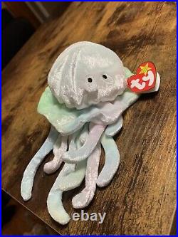 TY Beanie Baby Goochy Jellyfish Rare with Errors 1998 / 1999