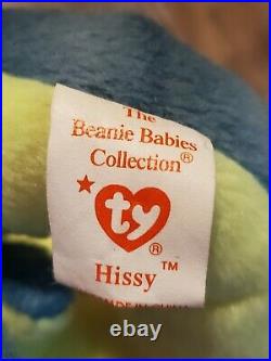 TY Beanie Baby Hissy with rare Tag Errors Mint Condition Retired Original 1997