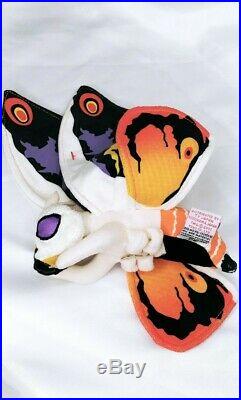 TY Beanie Baby Japan Mothra From Godzilla MWMTS 2001 RARE -Smoke & Pet FREE
